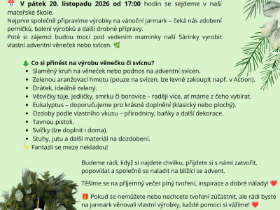 Adventní tvoření s rodiči
